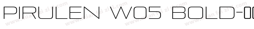 Pirulen W05 Bold字体转换